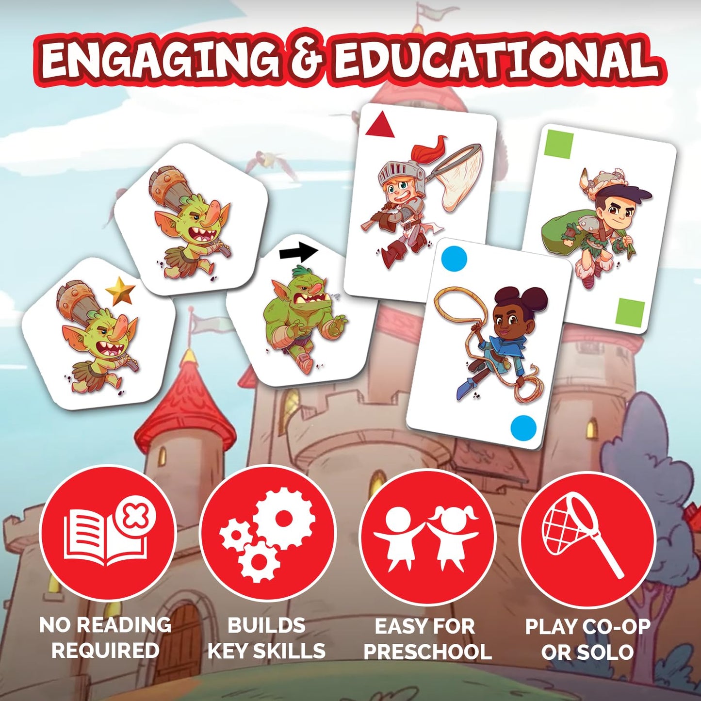 My First Castle Panic Board Game for Kids 4+ | Cooperative & Educational Fun | Teaches Strategy & Teamwork