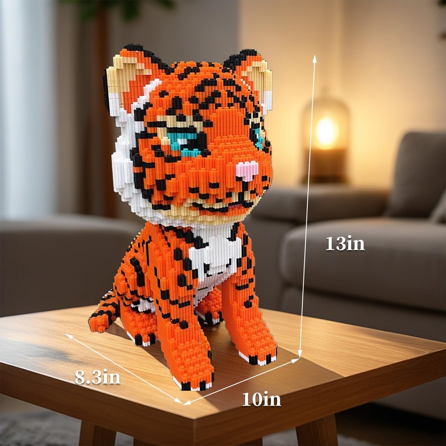 APENGBAOL Creator Tiger Building Set, Tiger Micro Building Blocks for Boys Age 8-12,Cat Mini Blocks Sets for Kids,Boys & Girls 8 Plus Years Old?6488