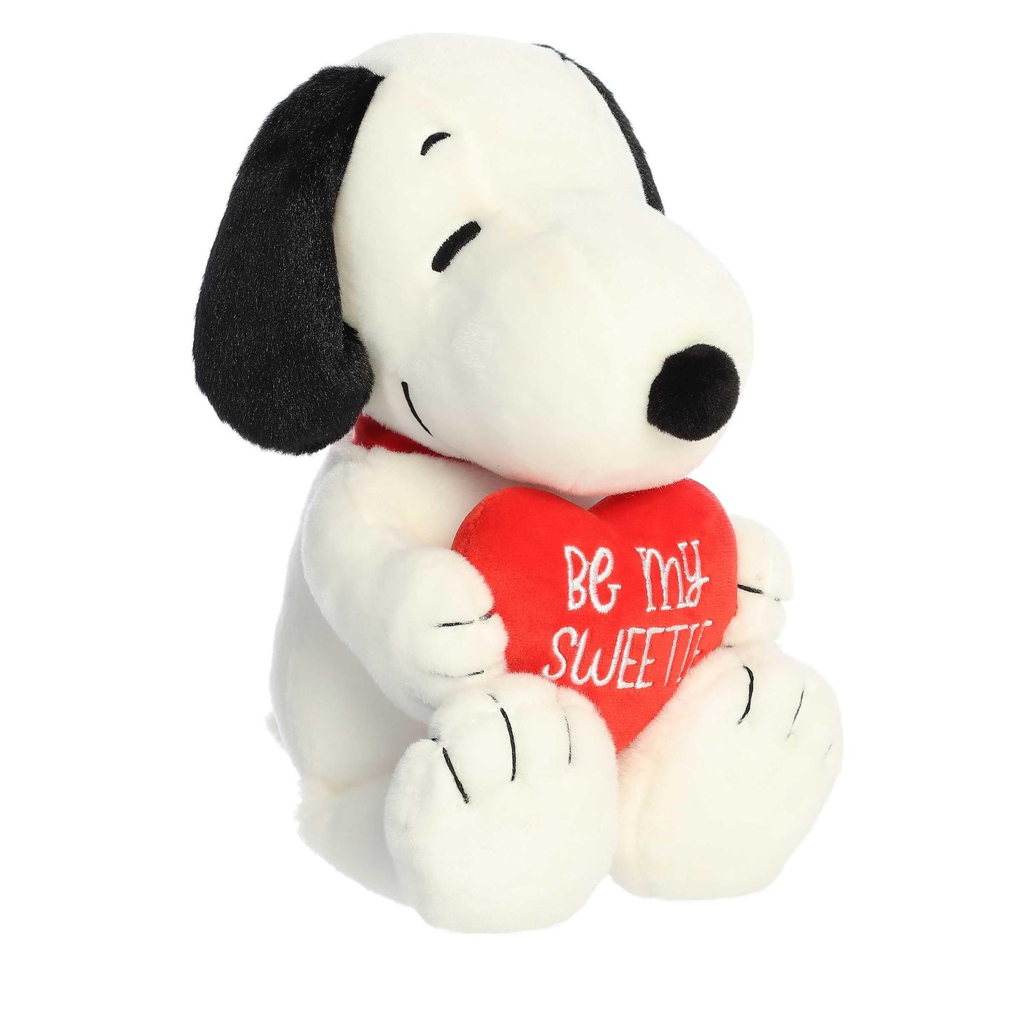 Aurora® Adorable Peanuts® Snoopy Be My Sweetie Stuffed Animal - Officially Licensed Toys for All Snoopy Fans - Nostalgic Gift for Adults and Birthday