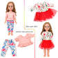MSYO 10Pcs Doll Clothes and Accessories for 16-18 Inch Girl Dolls,Handmade Fashion Outfits with Dresses,Tops,Pants,Swimsuit,Hat,Headband,Casual &
