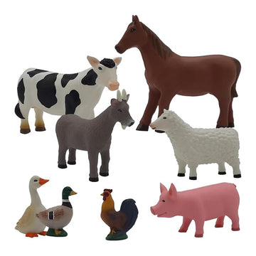 Get Ready Kids Farm Animal Toys - 8 Large Plastic Figurines for Toddlers