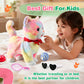 Colorful Leash Walking Cat for Girls Set Toy Interactive Talking Singing Cat Kids Remote Control Walking Kitten Dancing Kitten Mimicking Robotic Kitty