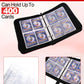 4 Pocket Trading Card Binder, Waterproof Cards Collection Binder with 50 Removable Sheets for 400 Cards Storage, Card Holder Book for TCG,MTG(Red)