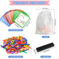 NONSOMPLE Pattern Blocks Puzzle STEM Toys for Creative Learning Sticks Shape Building Blocks Educational Resources Brain Teaser Montessori Toys