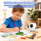 GWYUI Drawing Robot for Kids with 150 Cards, Camera Recognition Interactive Educational Drawing Kit for Kids, Montessori Painting Learning Toys