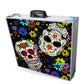 PARTYPONG 8-Foot Folding Beer Pong Table w/Cup Holes - Dia de Los Muertos Edition
