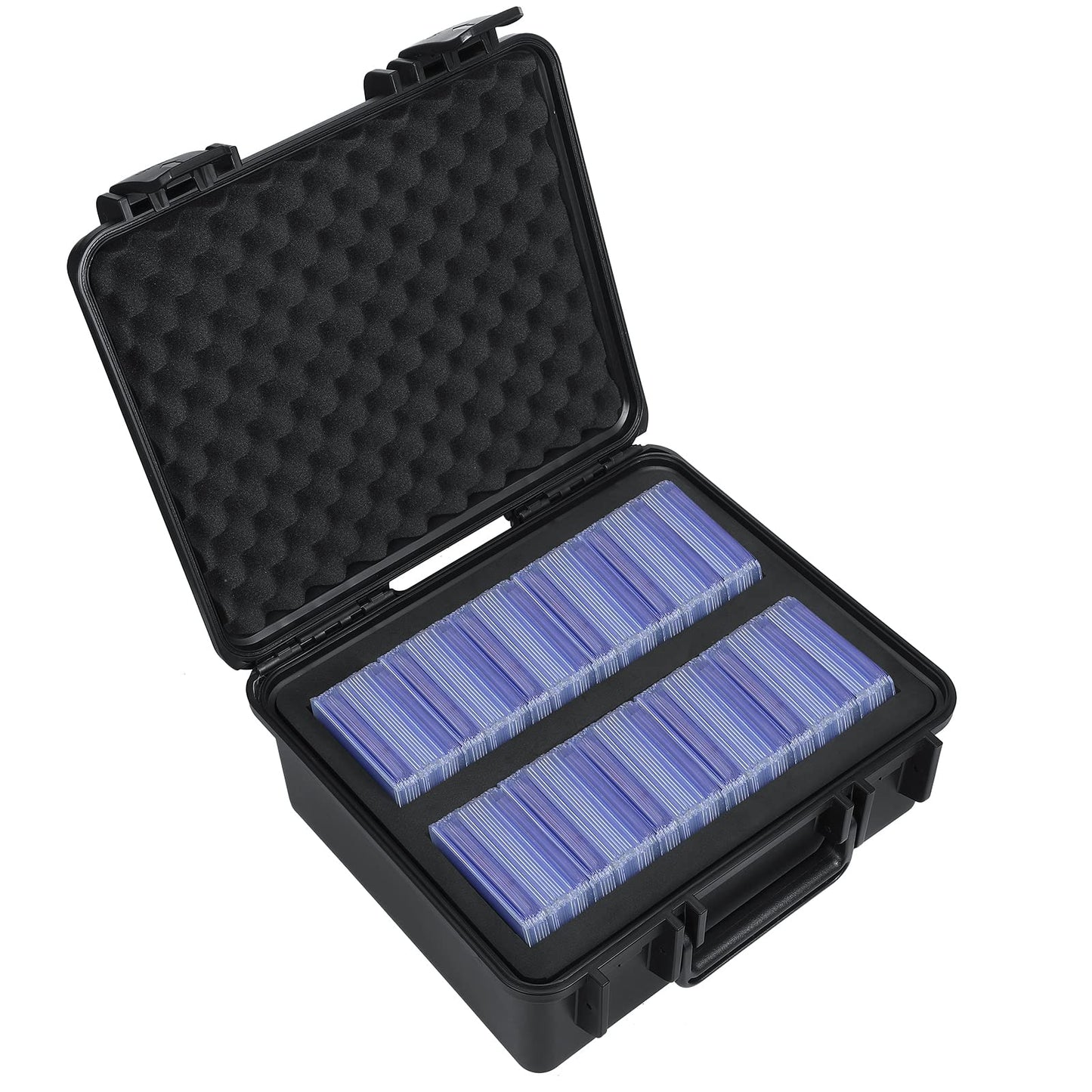 WPGEAR Toploader Storage Box for 3" x 4" 35PT Rigid Card Holder, Trading Card Organizer Case Holds 300+ Top Loaders, Fit Sports Card with One Touch