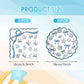 40Pcs Scalloped Coastal Party Supplies Include Summer Starfish Seashell Plates&Paper Napkins Disposable Blue Bow Ocean Theme Tableware Set