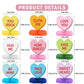 9Pcs Valentines Day Decorations Centerpiece Conversation Hearts Decorations Heart Valentines Day Table Decorations for Valentine Party Supplies