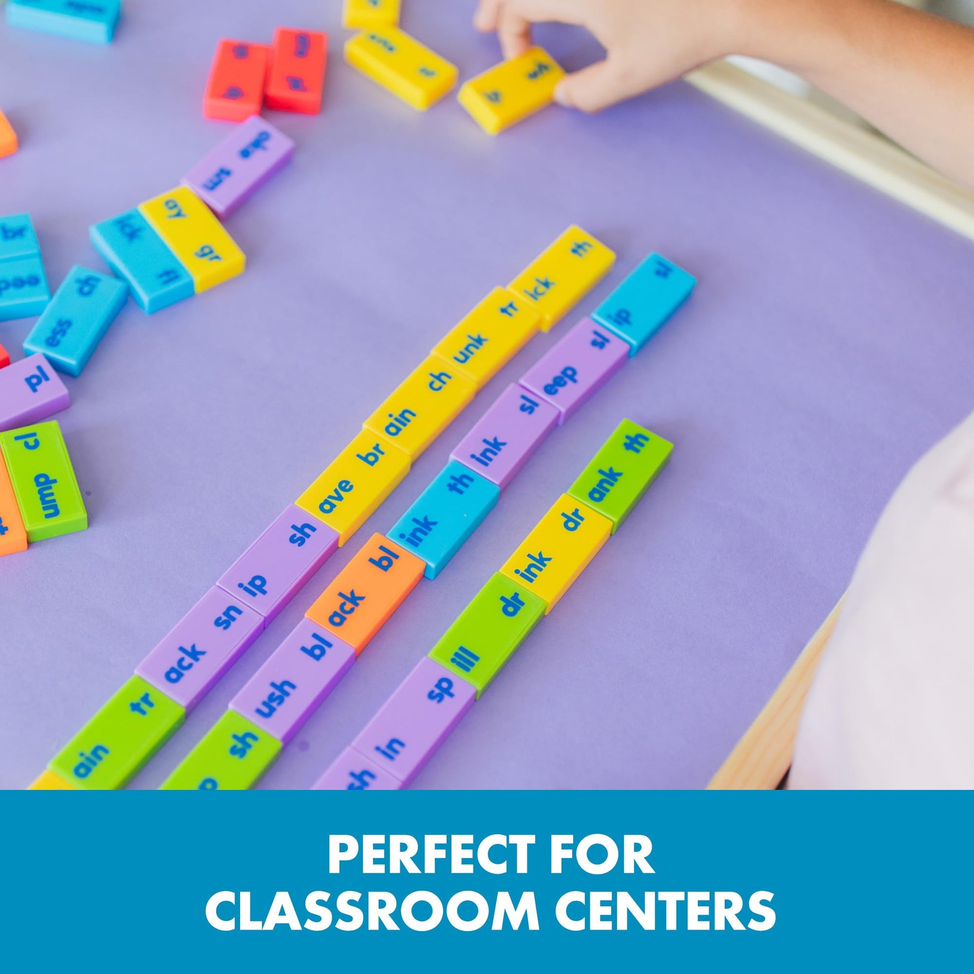 Educational Insights Phonics Dominoes: Blends & Digraphs - First Grade Phonics Games for Kids Ages 6-8, Learn to Read Phonemic Awareness