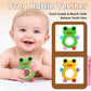 WALULAN Baby Teething Rings Toys,Over Sized of A Frog Infant Toys Relief Teethers for Babies 3-6-12-18 Months,Sensory Toys Rattle Teether Silicone