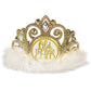 Amscan Deluxe Over The Hill Golden Age Flashing Tiara - 4.5" x 6.5" (1 Pc.) - Unique, Sparkling & Elegant Design - Perfect for Celebratory Events