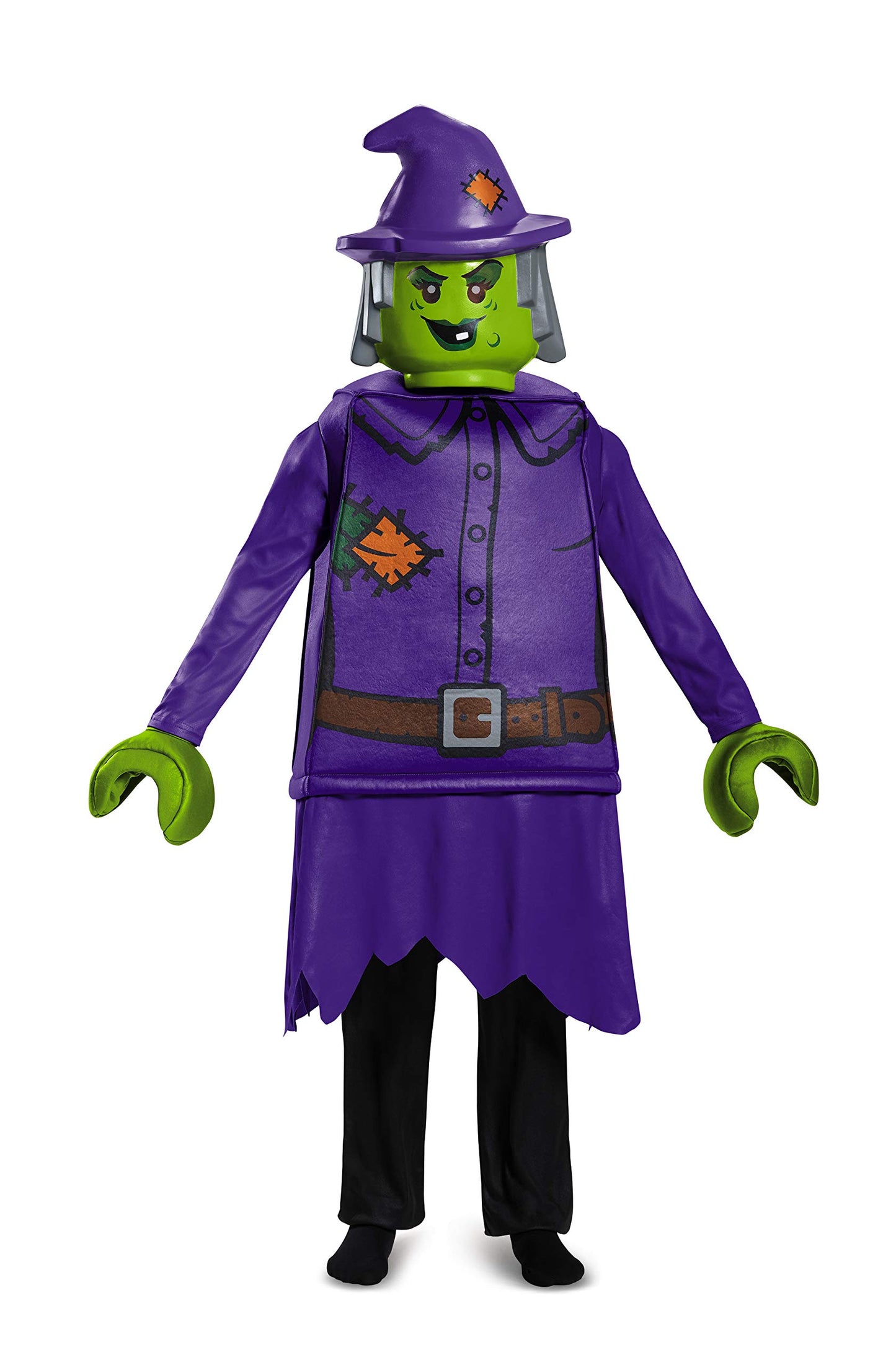 Disguise Lego Witch Deluxe Costume, Purple, Medium (7-8)