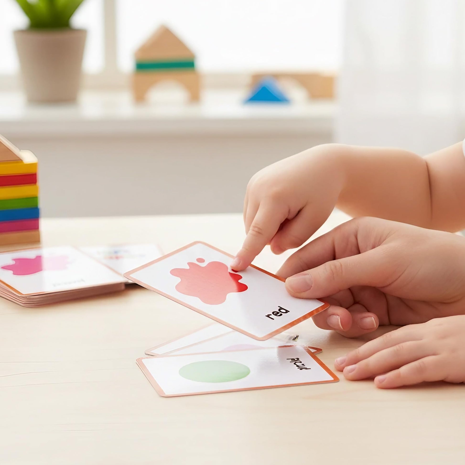 TOCCOOL Recognition Cards for Color Blind/Weak - Durable Visual Aid Educational Flashcards, Special Education/Learning Disabilities Tools for Home