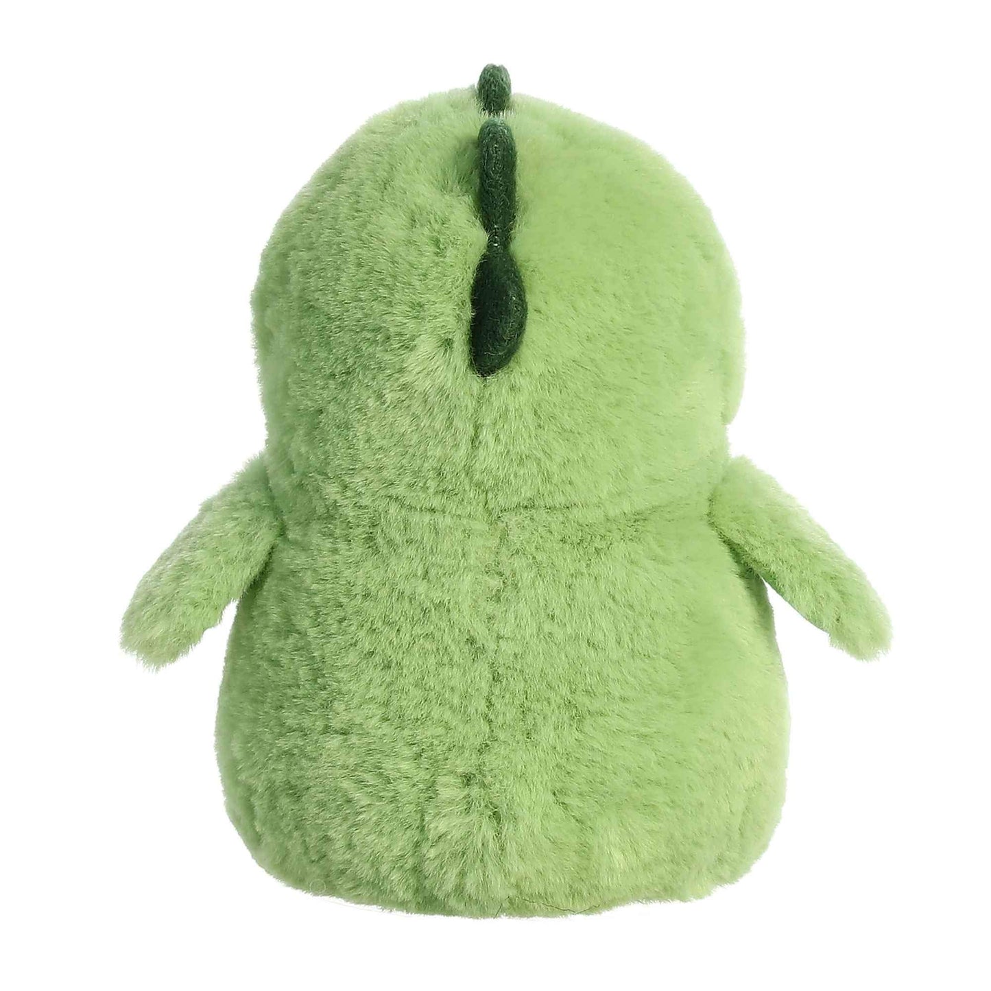 Aurora® Playful Pompom Penguin™ Dino Stuffed Animal - Vibrant Companions for Warm Cuddles - Perfect for Adults, Kids, and Birthdays - Green 7 Inches