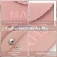 YCQDDA Mahjong Card Holder Sleeve for American Mahjong Cards, Pink PU Leather Mahjong Card Case Cover, Large Card Sleeve Protector with Snap Closure