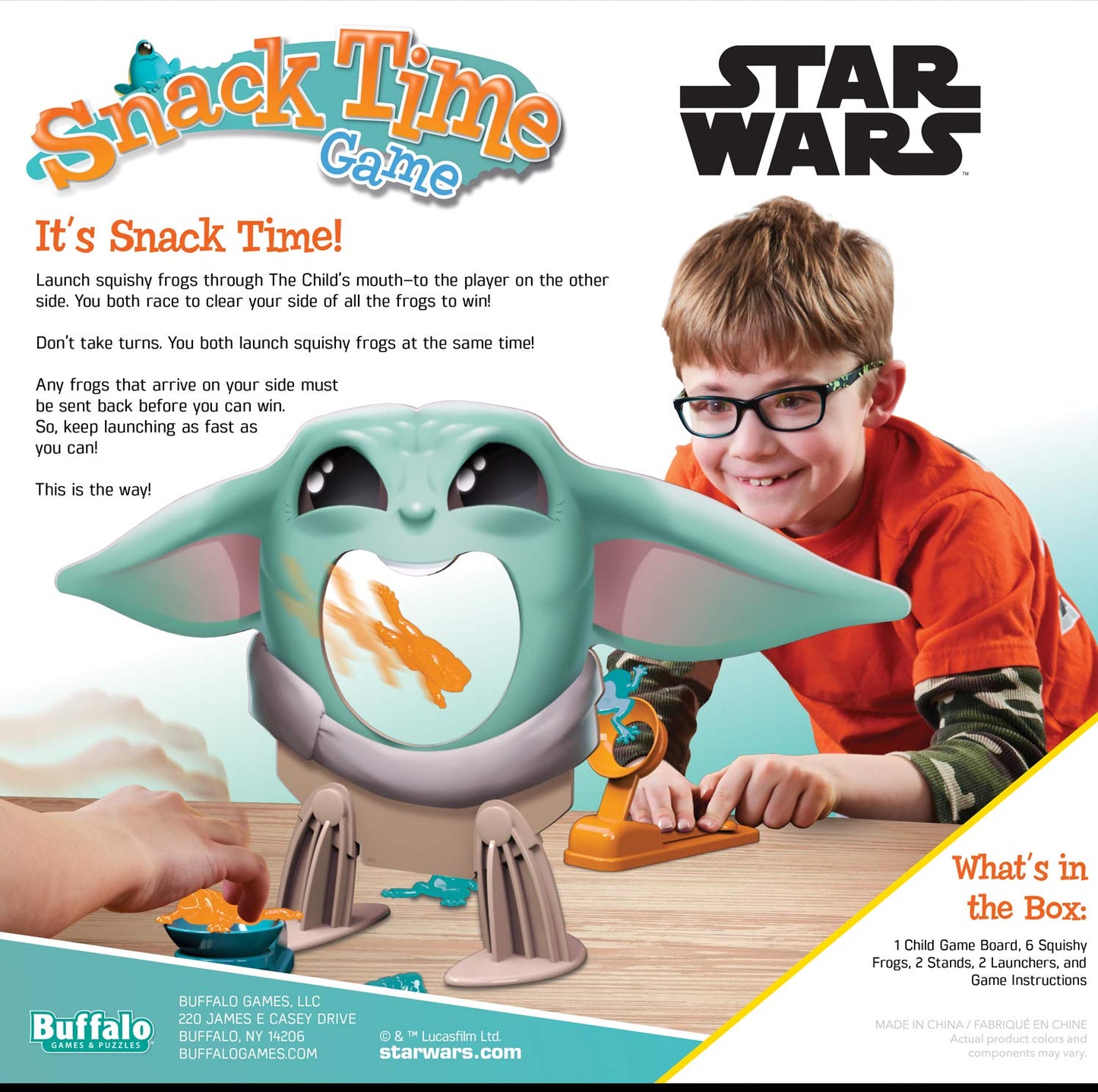 Buffalo Games Star Wars The Mandalorian - Snack Time Game, 2 players