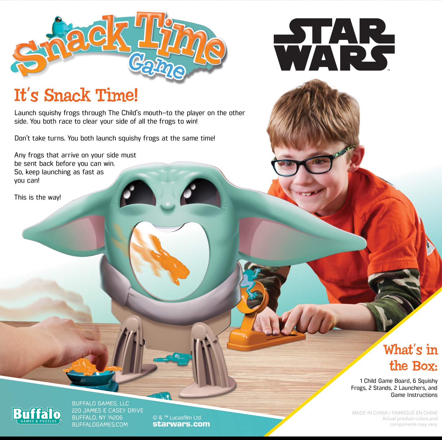 Buffalo Games Star Wars The Mandalorian - Snack Time Game, 2 players