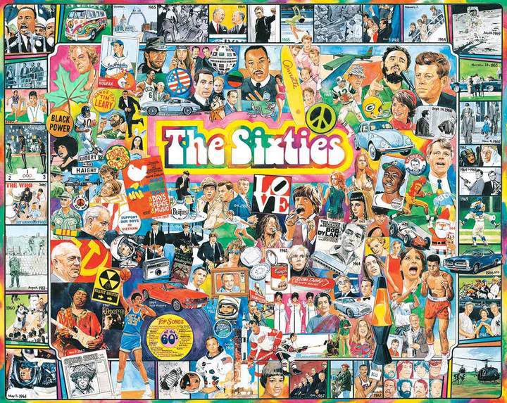 White Mountain Puzzles The Sixties - 1000 Piece Jigsaw Puzzle