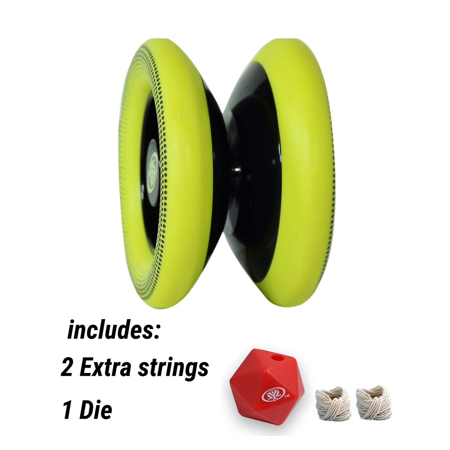 Yomega Xodus II YoYo- Includes Roller Bearing Technology, Rubber Rims and Wing Shape Design - Professional Responsive YoYos Intermediate Level Play