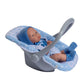 JC Toys - for Keeps Playtime | 2 in 1 Baby Doll Swing and Portable Carrier | for Dolls up to 18" | Ages 3+ | Blue