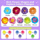 Paper Flower Science Kit, Paper Flower Crafts for Kids, Color Changing Flowers Bouquets DIY Arts & Crafts Set, Class Rewards Birthday Party Favors