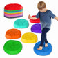 TECKMICO 10-Pack Stepping Stones for Kids,Non-Slip Balance Stones Obstacle Course Coordination Game Encourage Toddler Balance Gross Motor Skills Toys