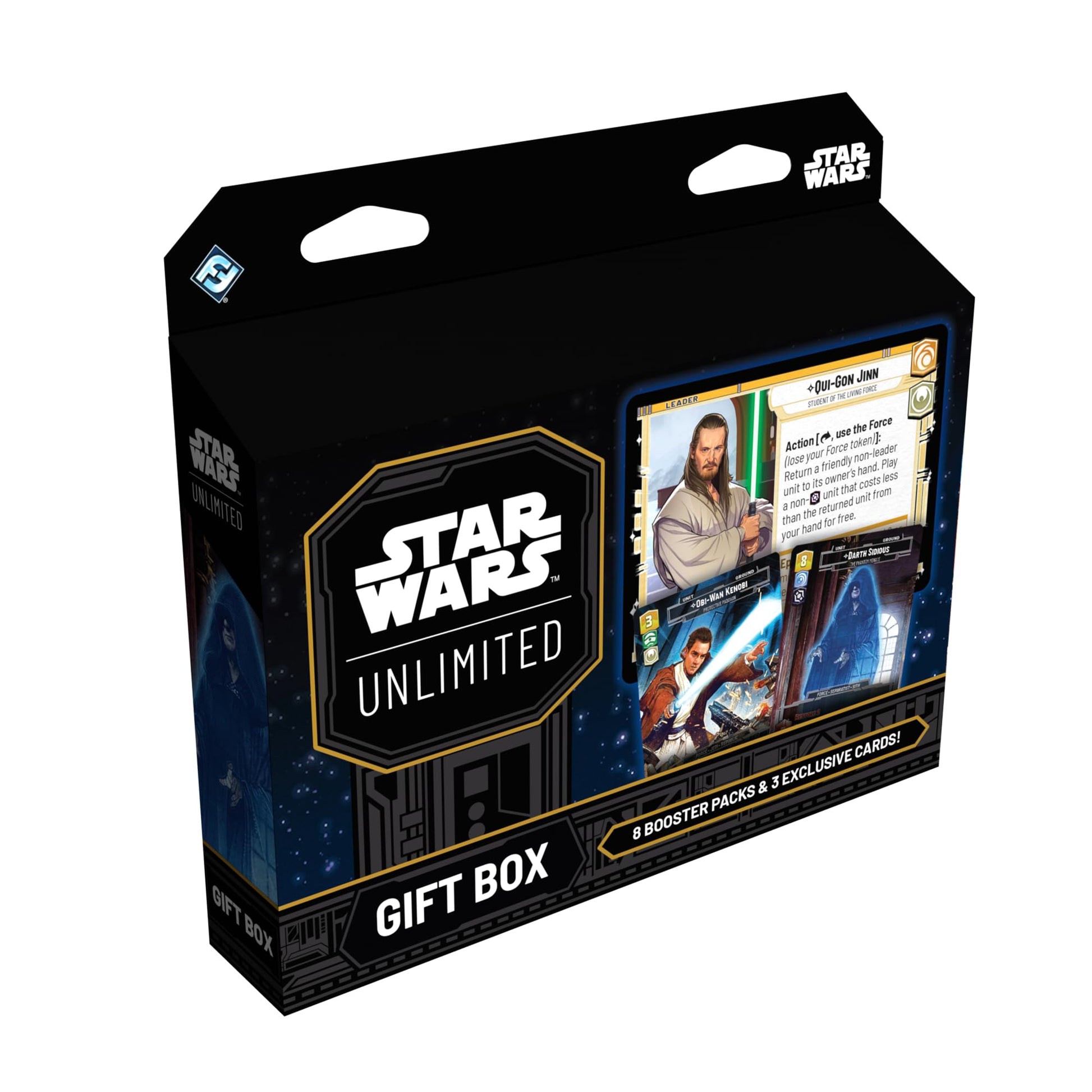 Asmodee Star Wars: Unlimited Gift Box - Collectible Trading Card Game Expansion, Includes 8 Booster Packs, 2 Exclusive Variant Cards & Oversized