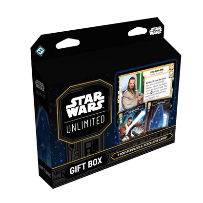 Asmodee Star Wars: Unlimited Gift Box - Collectible Trading Card Game Expansion, Includes 8 Booster Packs, 2 Exclusive Variant Cards & Oversized