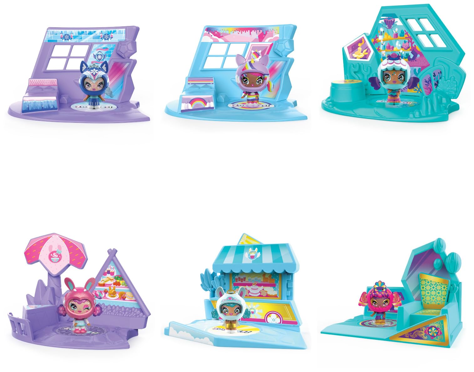 Zoobles Jouet - Pack 1 Zoobles Z-Girlz - Boules Magiques Colorées Transformables en Animaux Fantastiques et Poupées Z-Girlz Avec Maison - 6061365
