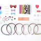 Creativity for Kids Sparkling Hair Accessory Set - Make Fashionable Hair Accessories - Teaches Beneficial Skills - for Ages 7 and Up