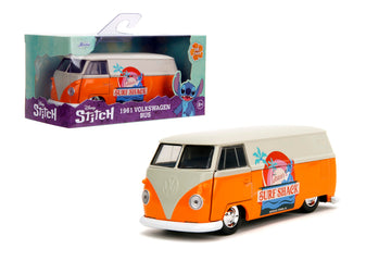 Jada Hollywood Rides Disney Stitch 1961 VW Bus - Die-cast Car with Opening Doors, 1:32 Scale, Ages 8+ (Collector’s Edition)