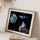 Space Series Scratch & Engraving Art Paper Kit (16"x11.2") for Teens & Adults - Rainbow Sketch Cosmos Astronaut Starry Sky Painting Painting
