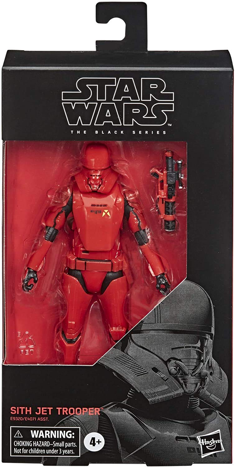 STAR WARS The Black Series Sith Jet Trooper Toy 6-inch Scale The Rise of Skywalker Collectible Action Figure, Kids Ages 4 and Up, Red