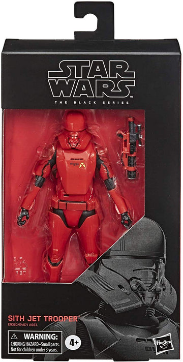 STAR WARS The Black Series Sith Jet Trooper Toy 6-inch Scale The Rise of Skywalker Collectible Action Figure, Kids Ages 4 and Up, Red