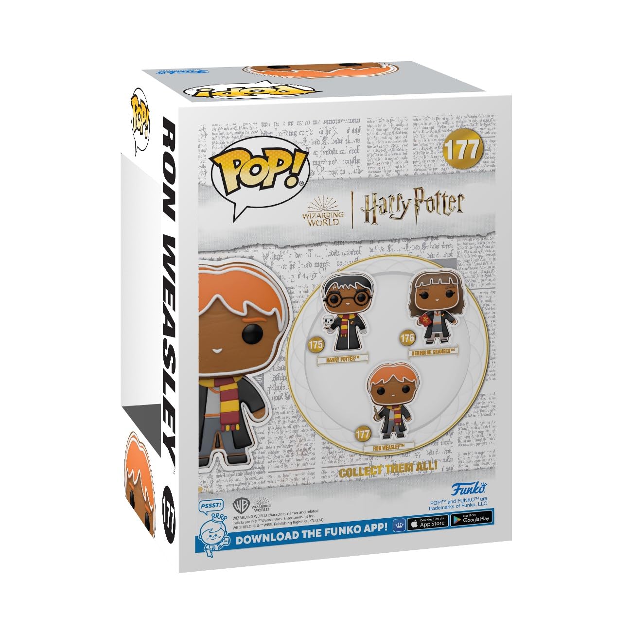 Funko POP Harry Potter: Gingerbread - Ron Weasley - Collectable Vinyl Figure - Gift Idea - Official Merchandise - for Kids & Adults - Movies Fans