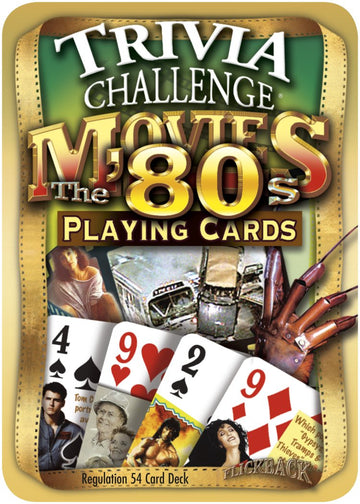 Flickback 1980's Movie Trivia Playing Cards: 40th Birthday or Anniversary