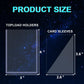 200ct Card Sleeves Top Loaders for Cards - Toploads for Cards, 3"x4" Hard Plastic Protectors & Clear Rigid for Trading, Sports, Baseball Cards (100