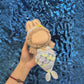 TuffSupplies Doll Clothes for Labubu - Blue Mermaid, 2pcs Handcrafted Crochet Outfit with Headband & Dress, Adorable Designer Swimsuit for 17cm Dolly