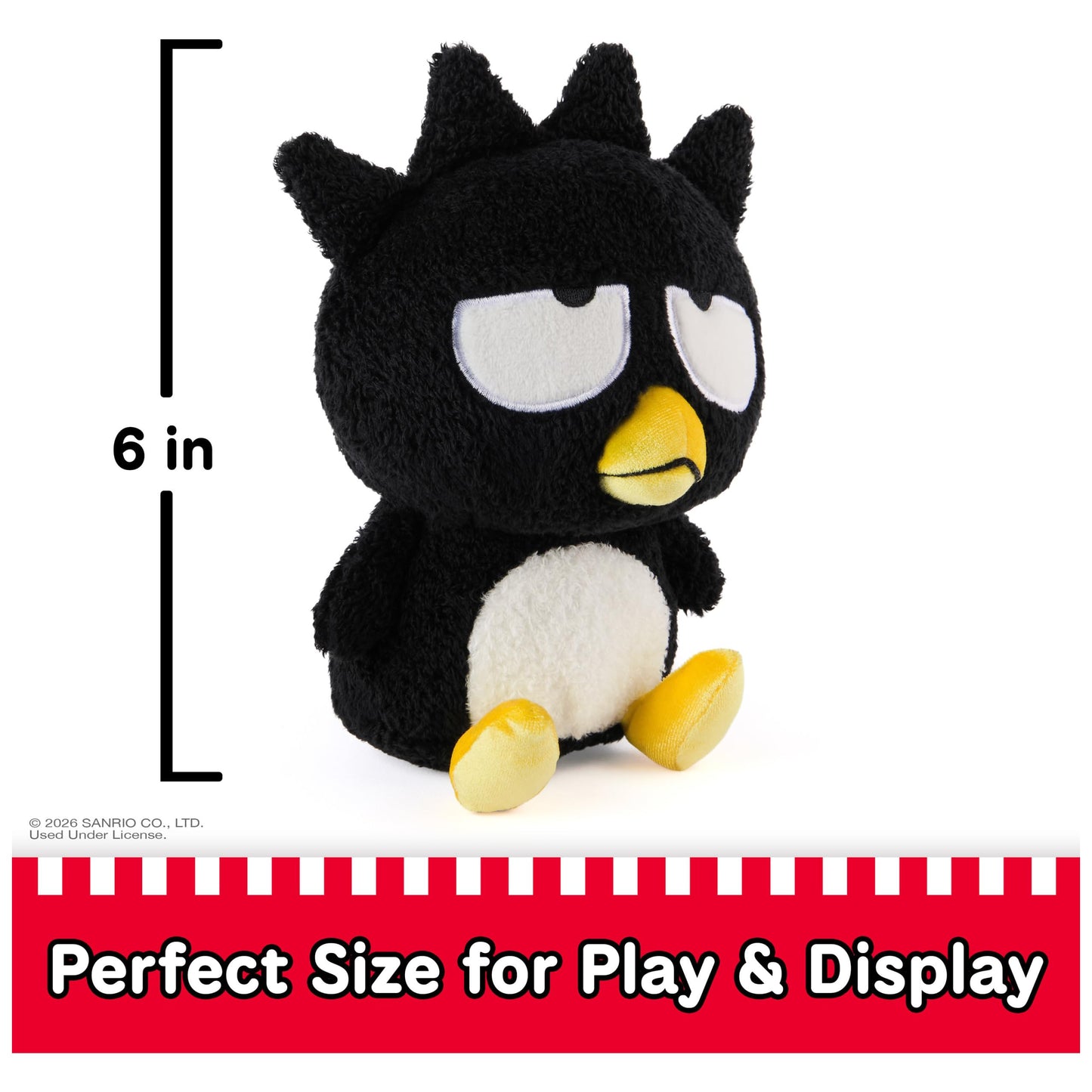 GUND SanrioBad Badtz-Maru 6-Inch Plush Toy for Ages 1+