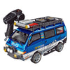 FunXylophy RC Car Van, 1/24 Scale 2.4G 2WD Full-Proportional High-Speed Drift Car with LED Lights and Reverse Function, Three-Speed Adjustable, Hobby