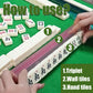 VICOMY 4 Pcs Mahjong Racks with Pushers, All-in-One Tile Rack & Pusher,Modern Clear Acrylic American Majiang Tile Racks,Multi Color