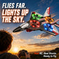 ToyFinity Foam RC Airplane for Kids, Adults and Beginners - LED, 50M