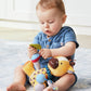 Skip Hop Bandana Buddies Baby Activity and Teething Toy with Multi-Sensory Rattle and Textures, Giraffe