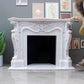 1: 12 Miniature Dollhouse Fireplace, Victorian Style, White Decorative Mantel Decoration Ornament