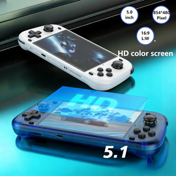 ugtenversi R50s Handheld Game Console, Portable Retro Gaming console,5.1" IPS Screen, Linux System,Preloaded 15,000+ games, 20+ Emulator,4200mAh