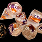 Sirius Dice SDZ000202 Translucent Purple44; Orange & Clear - Set of 7
