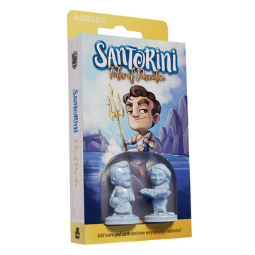 Roxley Games Santorini: Tides of Poseidon Expansion Pack - 17 New God Cards and Ocean-Themed Powers