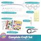 Glittery Garden Girls Jewelry Making Kit. Necklace & Bracelet Crafting Set