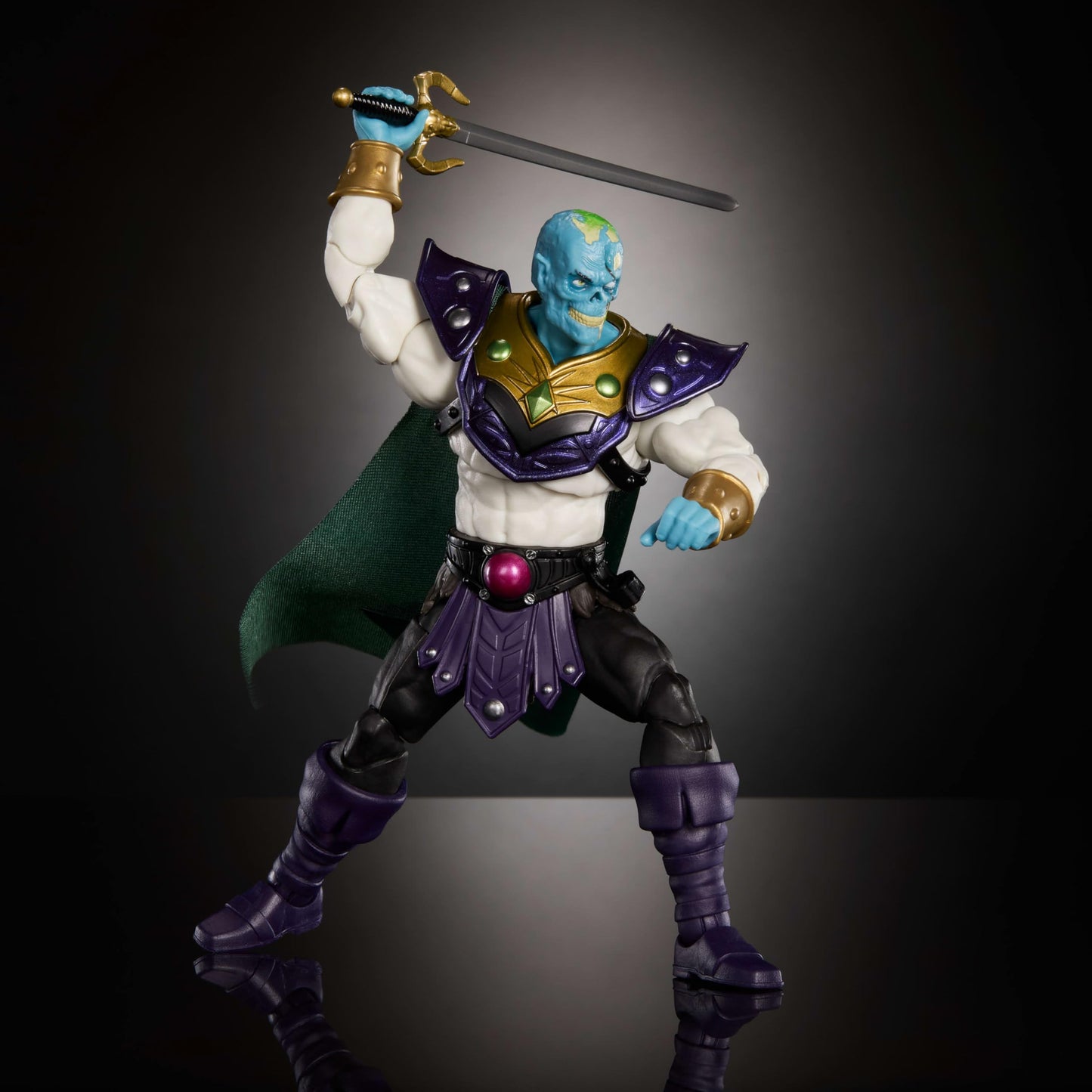 Masters of The Universe Masterverse Action Figure Keldor New Eternia, 7 Inch Motu Toy, 30 Points Articulation, Extra Zombie Head & Sword & Holster
